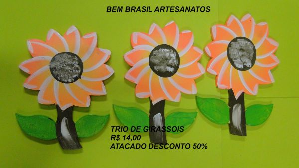 TRIO DE GIRASSÓIS