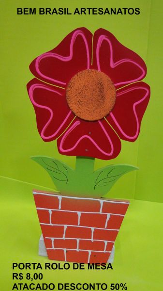 PORTA ROLO DE MESA VASO-FLOR